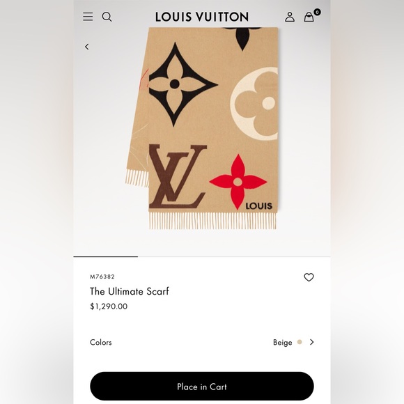 ❌SOLD❌⭐️NEW, LTD⭐️LOUIS VUITTON ULTIMATE SCARF - Picture 6 of 6